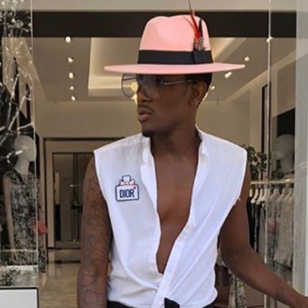 Wide brim pink Fedora - Picture 3 of 9